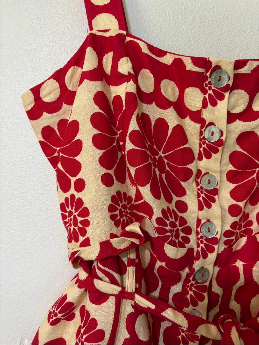 FARM Rio Palermo Linen Blend Romper - Picture 6 of 14